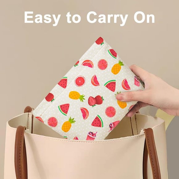 Women Cactus Large Cute Travel Toiletry Zipper Organizer Cosmetic Bag - Picture 5 of 6